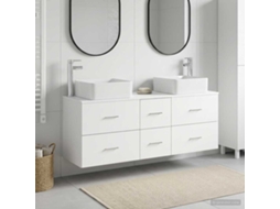 Vidaxl Conjunto De Armários Para Banheiro 3 Unid. Branco