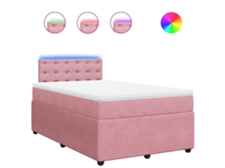 Box Spring Bed, Box Spring Beds Vidaxl Cor-de-rosa Veludo (120 X 190 Cm)