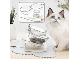 Tigela Dupla para Animais de Estimação, com Suporte Antiderrapante para Cinto, Ideal para Alimentação de Cães e Gatos AQUAFORGE