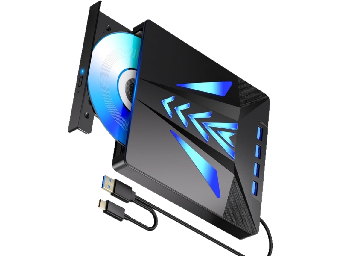 Unidade De Disco Externa Usb Type C Para Laptops 3.0 E 2.0