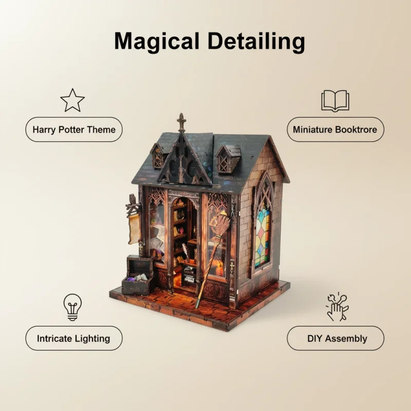 Casa em Miniatura 3d de Madeira para Montar MDUG