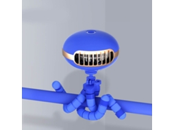 Ventilador Mini Sem Lâmina 1800mah Usb Cor Azul