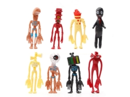 Ats 8 Peças/conjunto Figuras de Anime Figura de Ação Escultura Colecionável Boneca Brinquedos Presente para Fãs de Anime