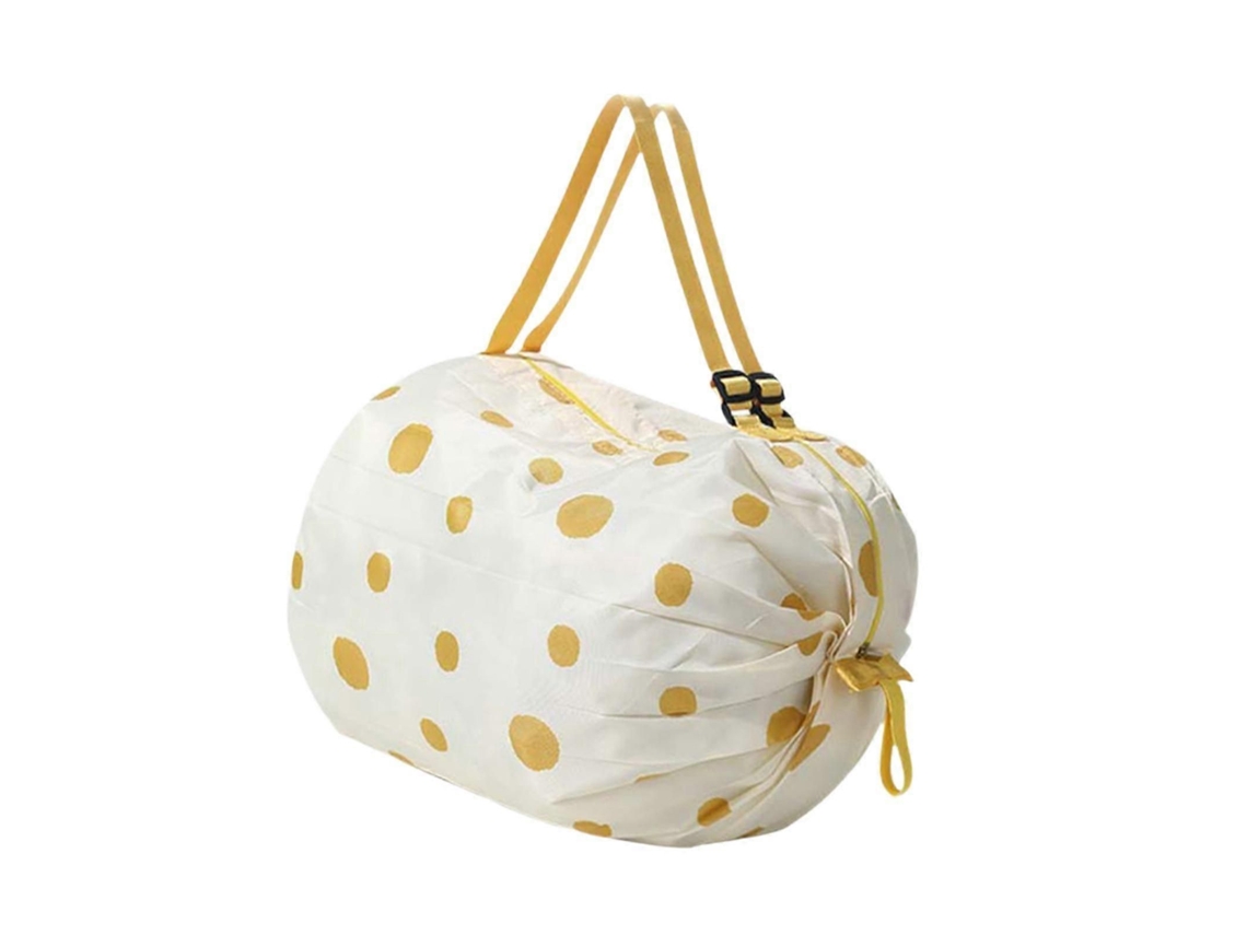 Sacola de Compras Reutilizável e Dobrável para Camping, Viagens e Supermercados, com Letras Coloridas. GOKOCO