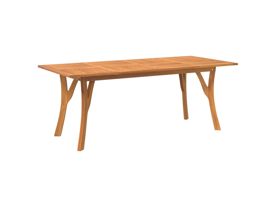 Mesa de jardim VIDAXL Marrom Madeira de acácia (200x90x75 cm)