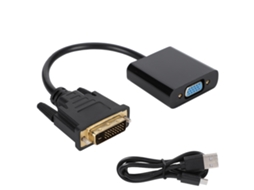 Cabo Adaptador (dvi 24+1 Para Vga, Suporta 1080p)