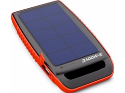 Powerbank X-MOOVE Solargo Pocket (10000 mAh - 2 USB - 1 Micro-USB - Laranja) — 10000 mAh | 2 USB | 1 Micro-USB