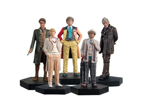Figurinhas Doctor Who Pacote De 5 Renovações 9 Cm Resina Metálica Mistos Eaglemoss Collections