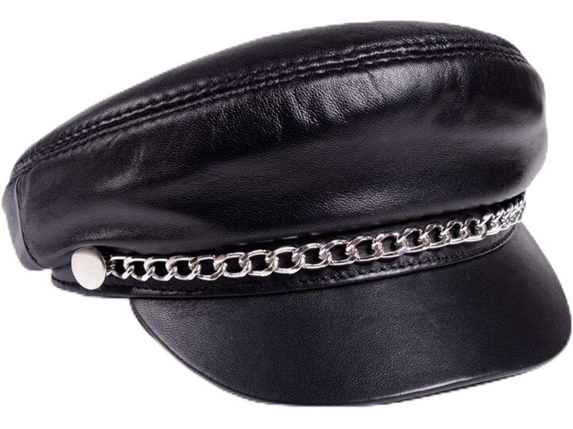 Boné de beisebol SFUSHOS, couro legítimo, vento