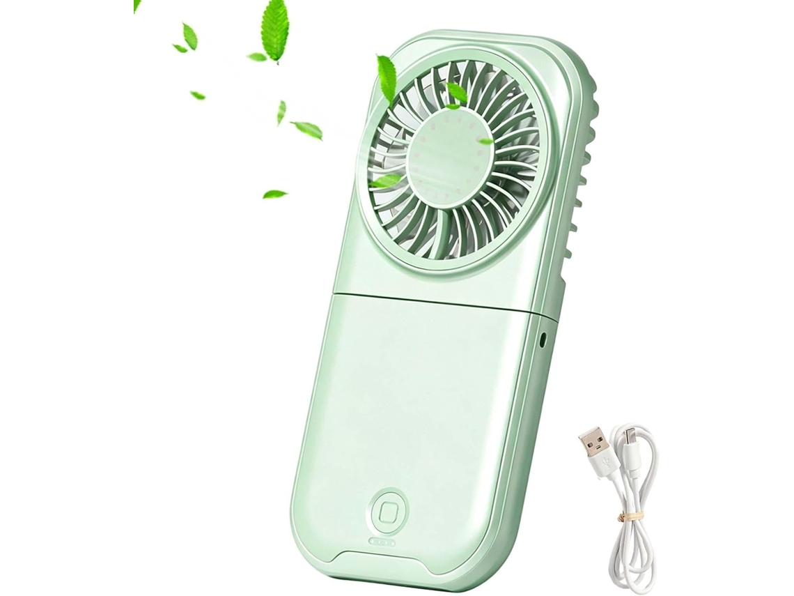 Ventilador De Mesa Compacto Com Cabeça Oscilante E 3 Velocidades
