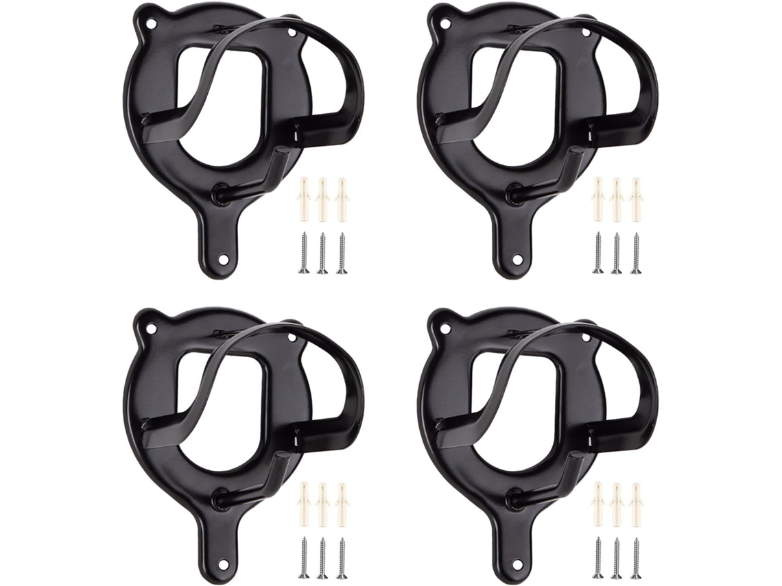 Conjunto De 4 Ganchos Metal Instalação Rápida E Resistência À Corrosão, Ideais Organizar Equipamentos De