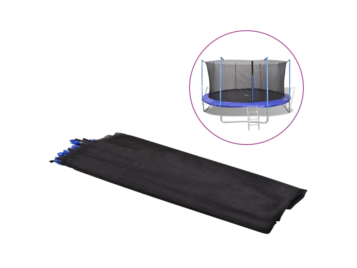 Safety Net, Safety Nets Vidaxl Preto Polietileno (3.66 M)