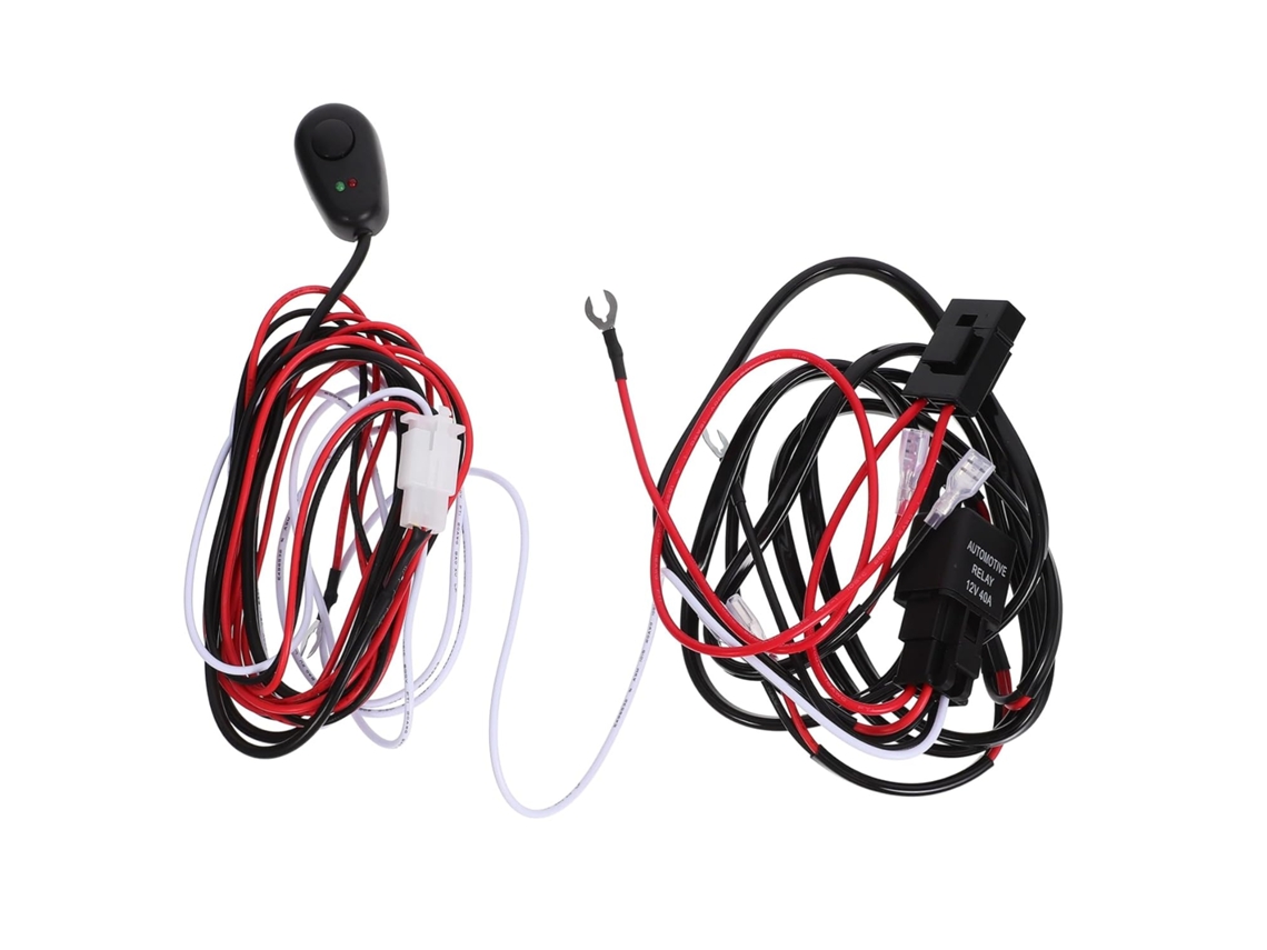 Kit De Fiação Led Para Faróis De Neblina De Carro Com Interruptor Multifuncional E Prático Para Veículos.