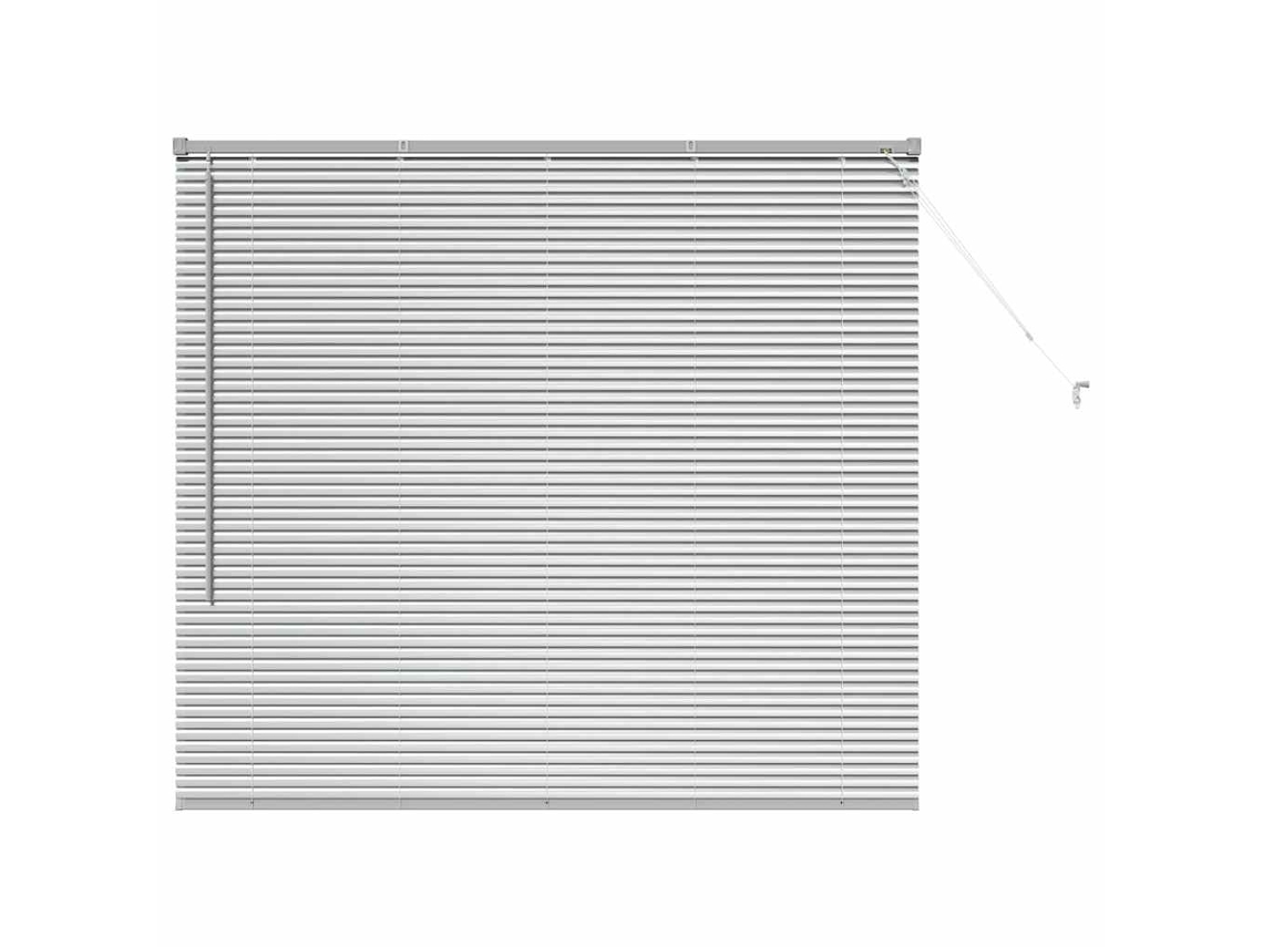Conjunto 1 Persianas Venecianas Vidaxl Prateado Alumínio (130 X 140 Cm)