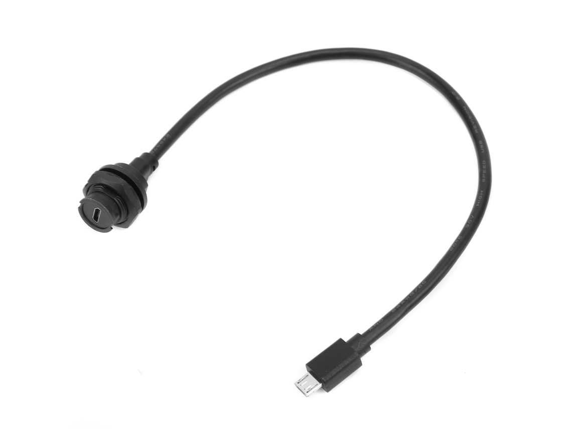 Tomada Micro USB IP68 IP67 com cabo 0.3m