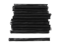 50 Bobinas Encadernação Espiral 19mm 48 Loop Passo 4:1 Capacidade 170 Folhas A4 Spine Preto