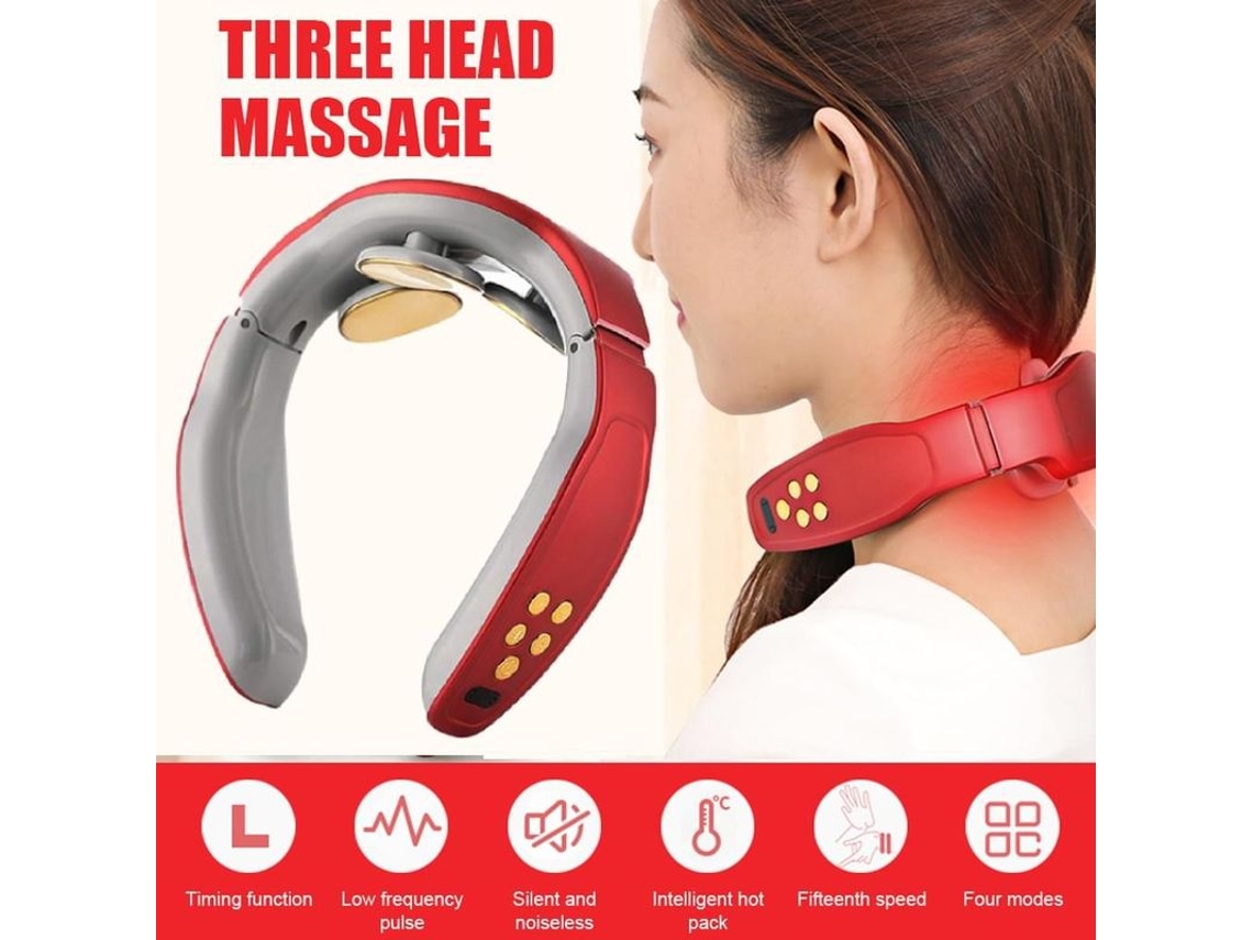 Massagem No Pescoço Com Calor, Inteligente Para O Pulso Elétrico.