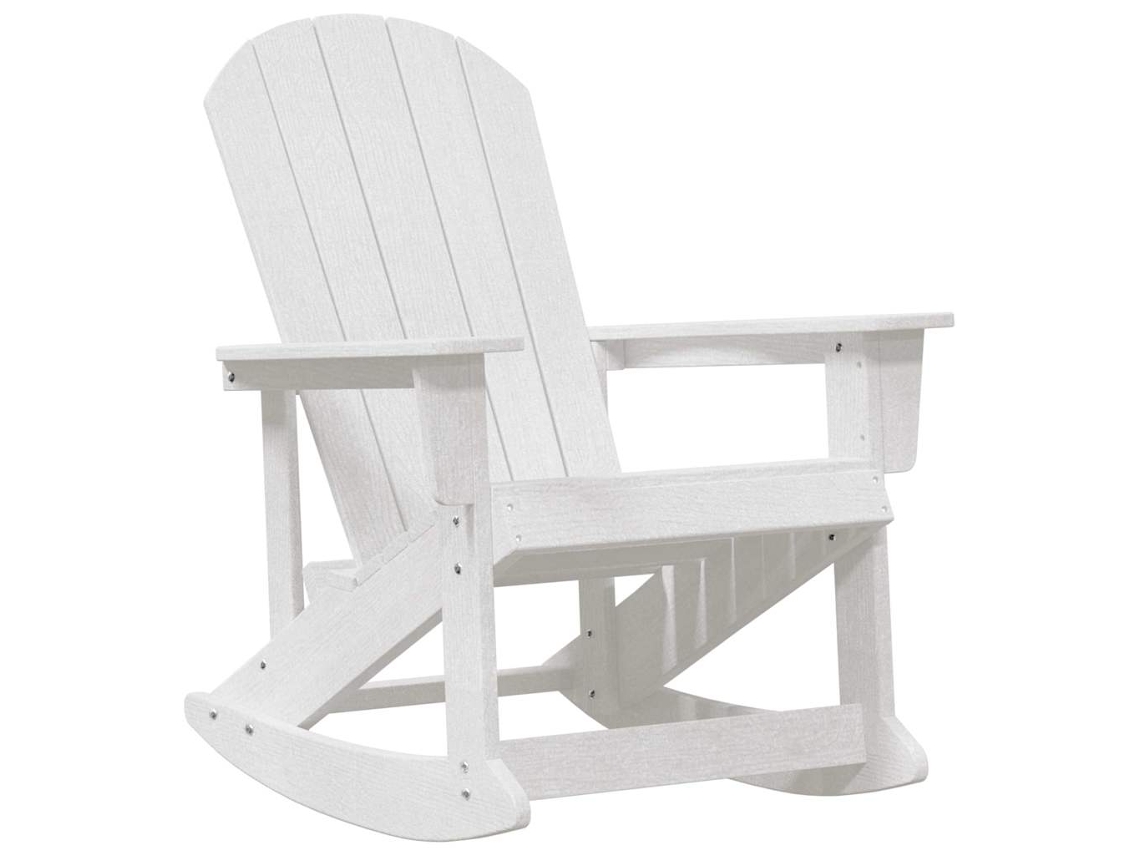 Maison Exclusive - Cadeira De Balanco Adirondack Branco Hdpe