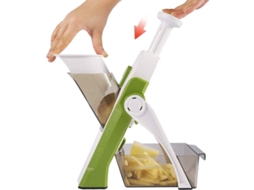Manual multifuncional de cozinha mandolina lâmina completa de aço inoxidável, batata ralada, cenoura, cubos e batatas fritas