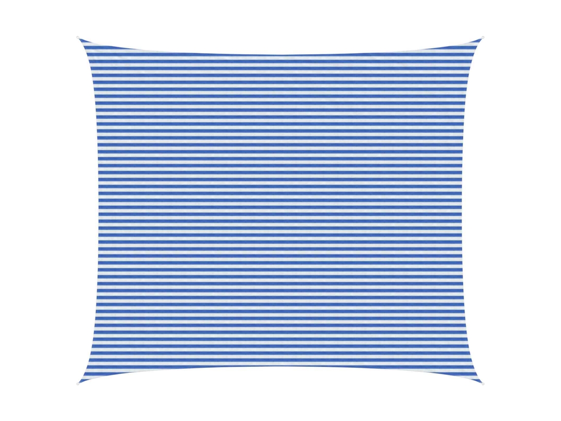Conjunto 1 Vela De Sombra Vidaxl Azul Polietileno De Alta Densidade (6 X 8 M)