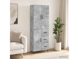 Vidaxl Conjunto De Gabinete 2 Pcs Cinzento Cimento 66 X 34,5 X 89,5 Cm