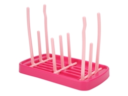 Mali prateleira de Secagem para Mamadeiras de Bebê Plegável Portátil Vermelho Rosa para Casa e Viagem