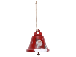 Pendente Campainha Porta Árvore Natal Papai Noel Vermelho