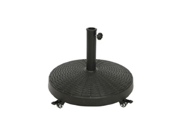 Base Para Guarda Sol Com Rodas Genérico Preto Diâmetro 52cm Generique