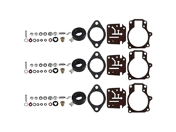 3 X Kit De Rebuild E Reparo De Carburador Com Float Para Johnson Evinrude 396701 65 70 75 S202412301