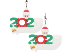Laxiscreed Conjunto De 2 Enfeites De Natal Pai Natal Para Árvores Natalícias