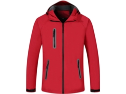 Jaqueta De Esqui Masculina Grossa Para Inverno Com Capuz, Impermeável E À Prova De Vento, Vermelha, Tamanho Xxl.