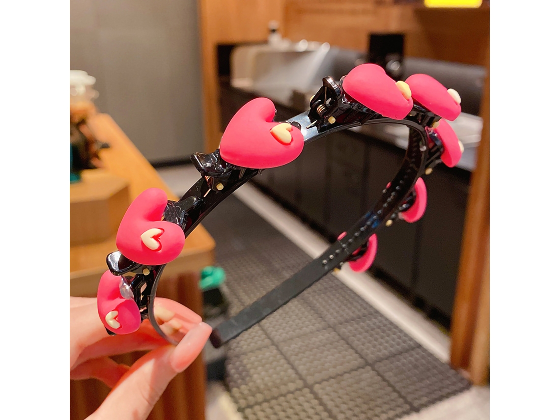 2026 diadema para Meninas com Pingente Bonito, Diadema Linda para Viagens e Vida Diária, Forma de Coração