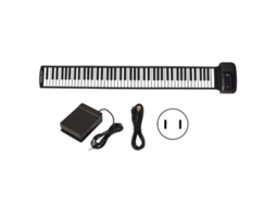 Piano Enrollável EOOCOO com 88 teclas, Bluetooth MIDI e alto-falante externo