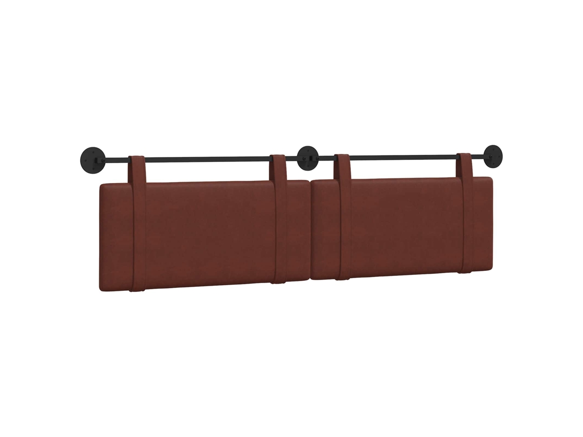Conjunto 1 Cabeceira Moderna Vidaxl Castanho Couro Sintético (190 X 55 X 5 Cm)