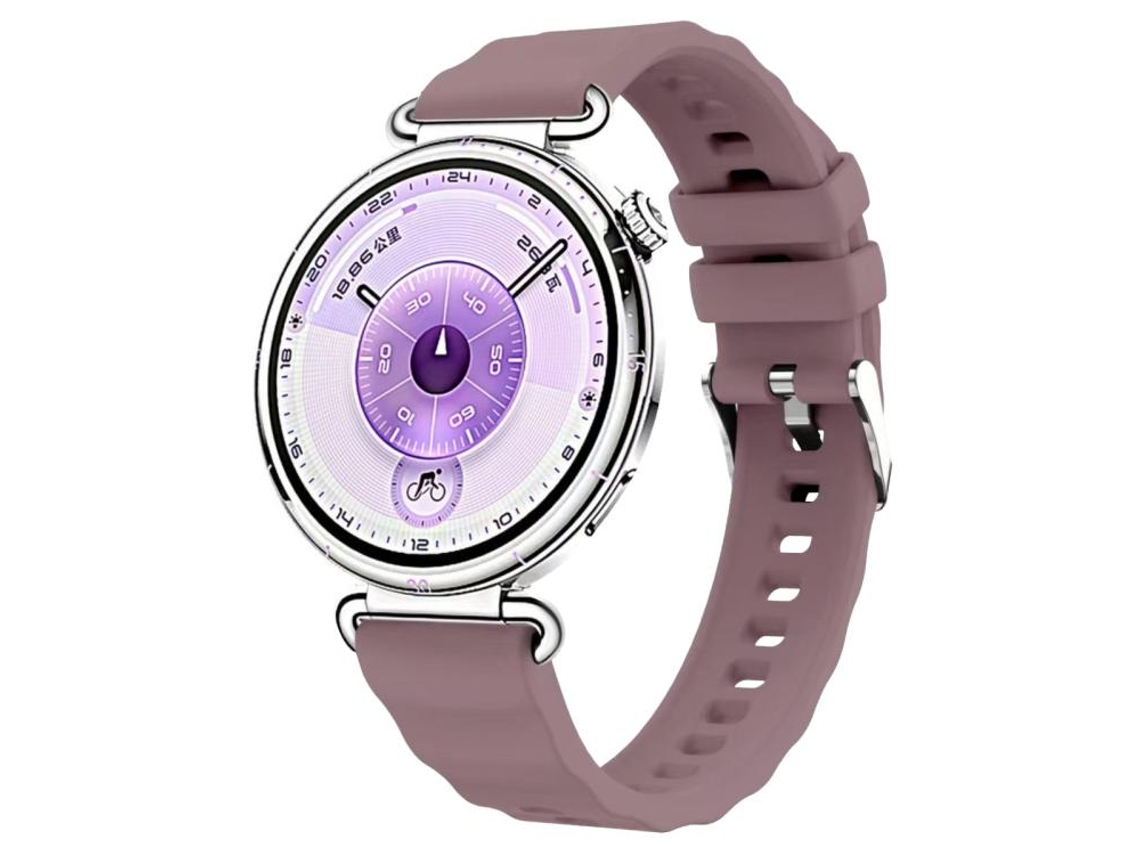 Bracelete Para Huawei Watch Gt 6 / 5 / 4 (41mm) - Silicone Cor Sólida - Fecho De Mola De Liberação Rápida Roxo Fumê