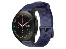 Pulseira De Silicone De Cor Sólida Com Estampa De Futebol Para Xiaomi Mi Watch S1 Pro 22mm