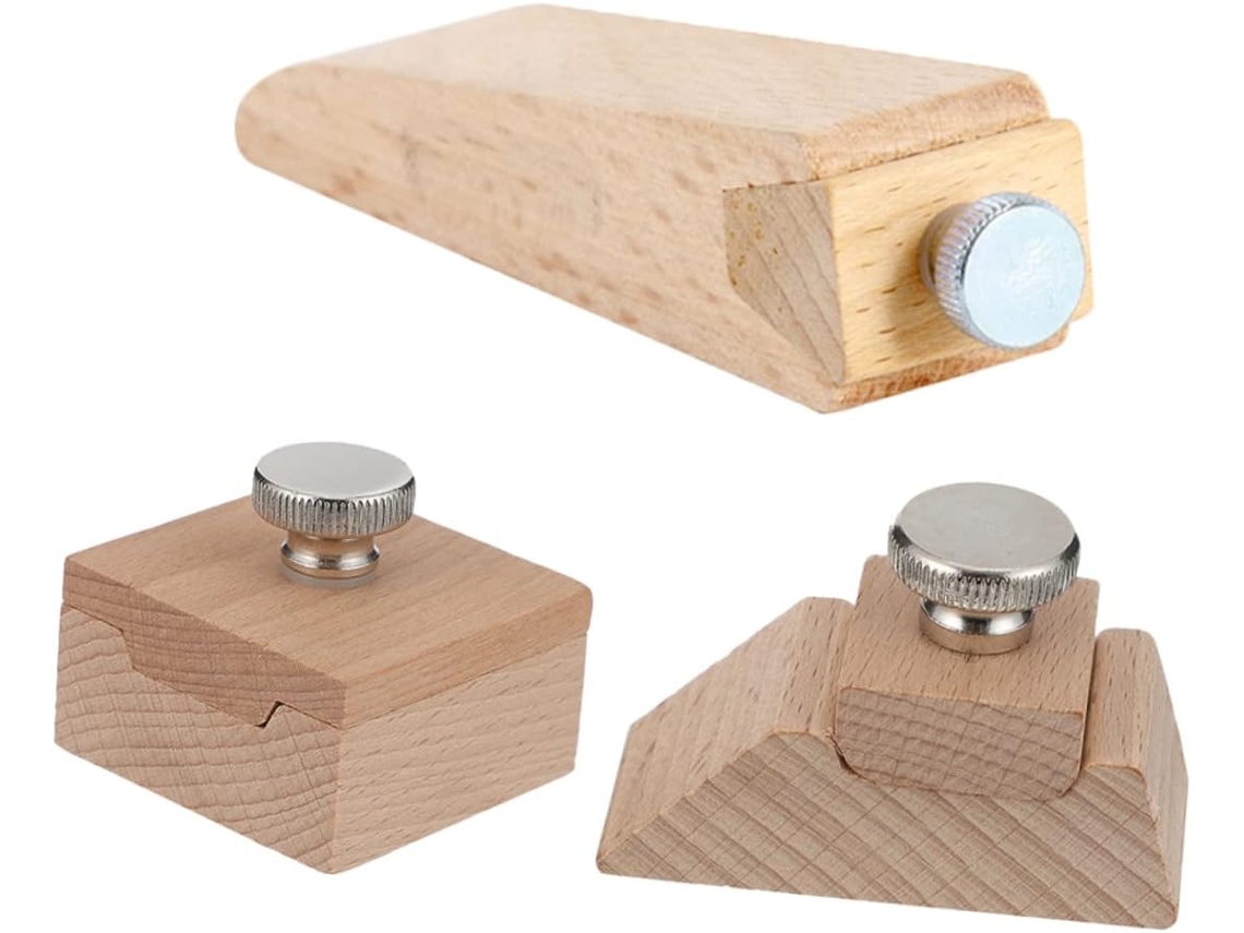 Bloco De Lixa Manual De Madeira Chanfrado, Conjunto De 3 Peças