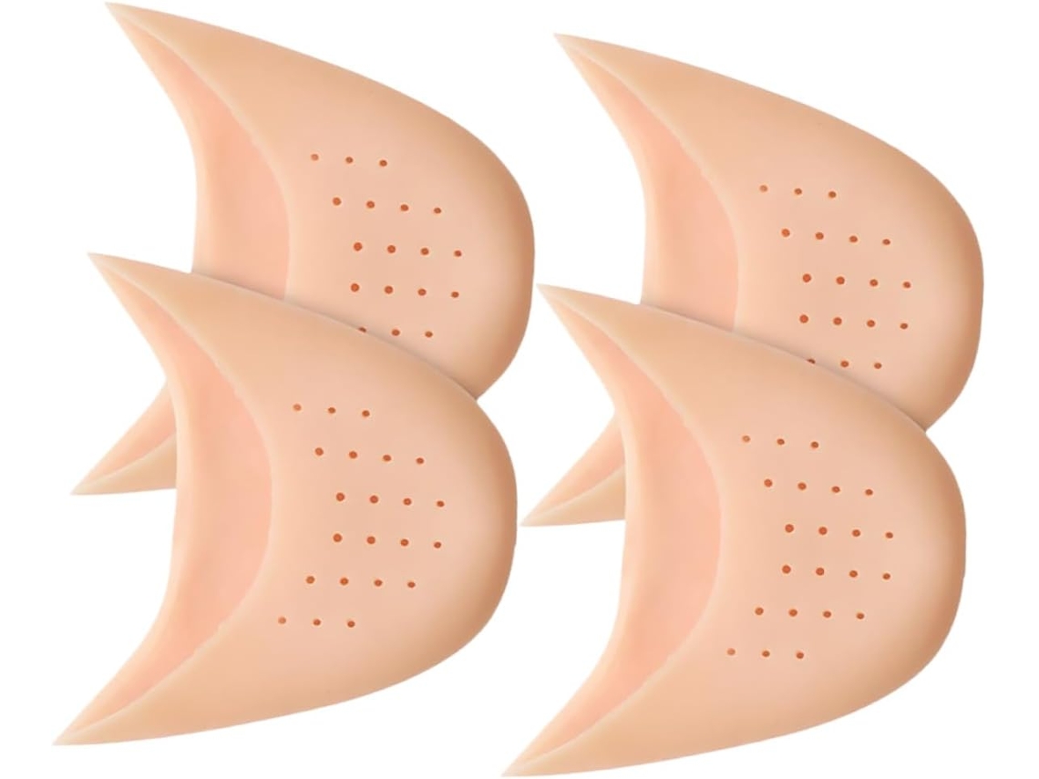 Protetores De Dedos Silicone Packove Para Balé, 4 Unidades, Rosa, Protetores Para Dedos E Antepé, Confortáveis Para