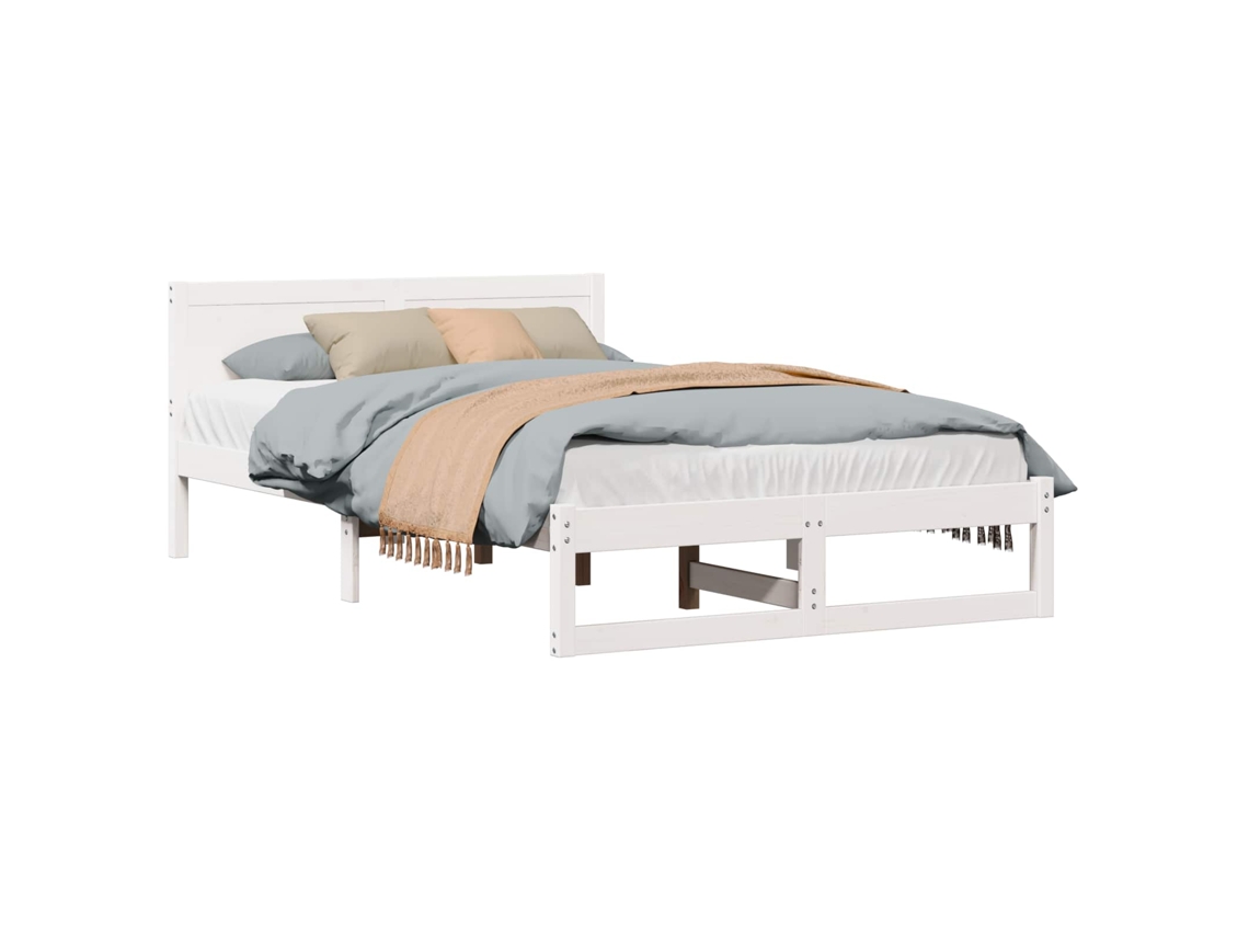 Estrutura da Cama com Cabeceira Branco 140 X 190 Cm MAISON EXCLUSIVE