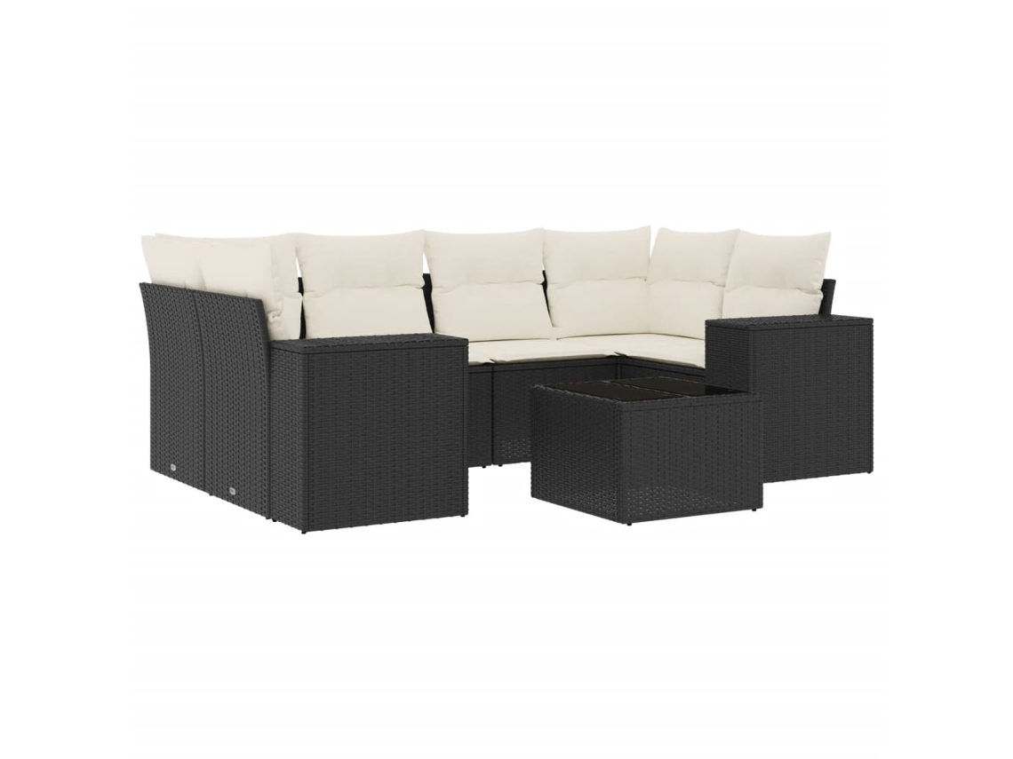 Garden Sofa Set, Garden Sofa Sets Vidaxl Preto Rattan / Vime (n/a)