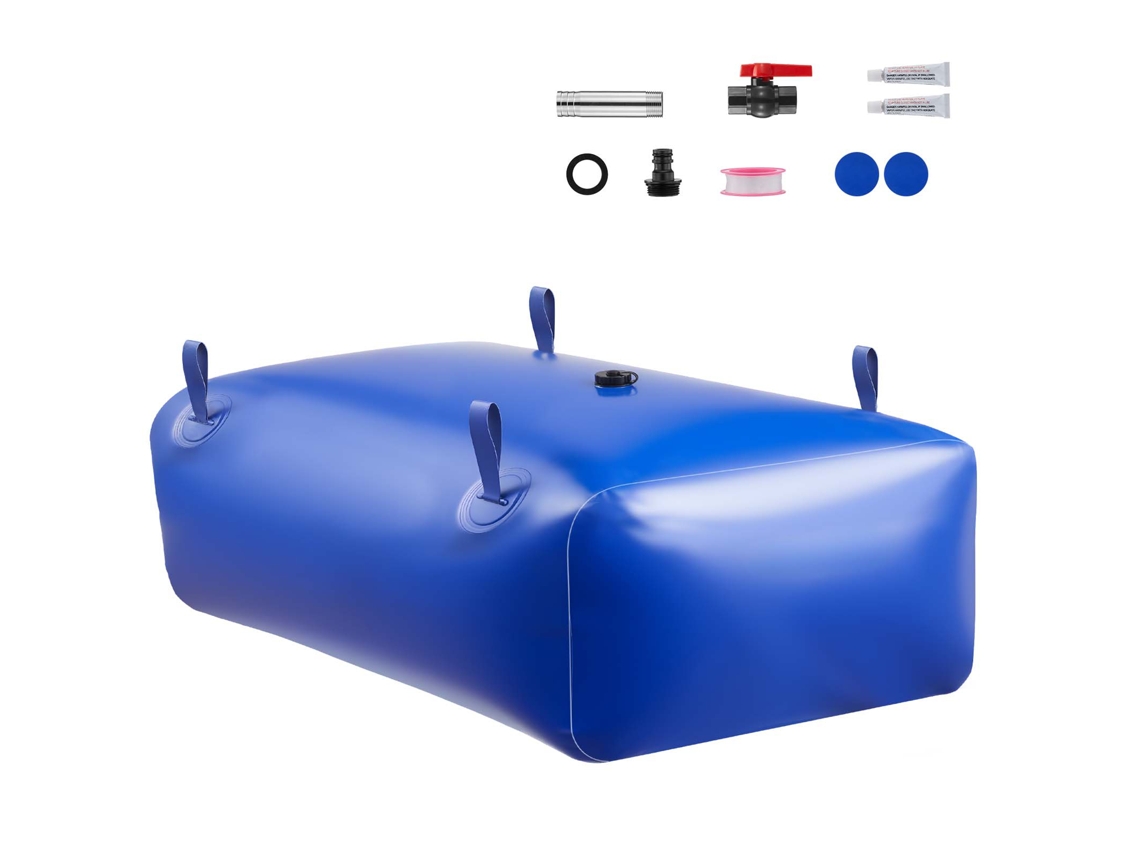 Bolsa De Armazenamento Água Com Válvula 540 L, Pvc Camada Dupla 1000d, Portátil E Dobrável, Resistente A Vazamentos, Para Autocaravanas, Caminhões