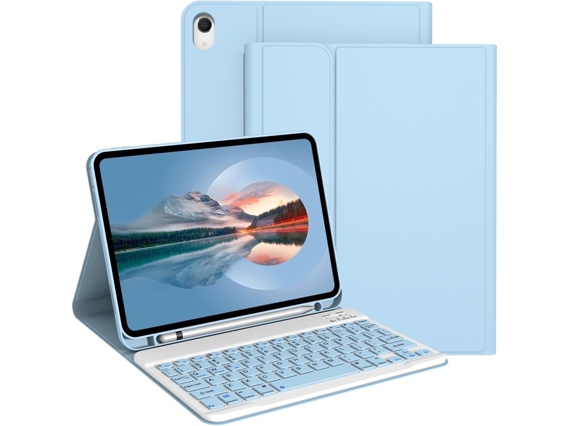 Lurelia Capa Com Teclado Para Tablet Ipad Pro 9.7/air/air 2 2017/2018, Couro