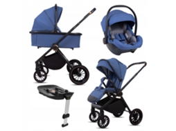 Babylux® Carrinho De Bebé 4em1 Castor, Conjunto De Carrinho Leve E Dobrável Que Inclui Alcofa, Cadeira De Passeio, Porta-bebés, Base Isofix, Bolsa