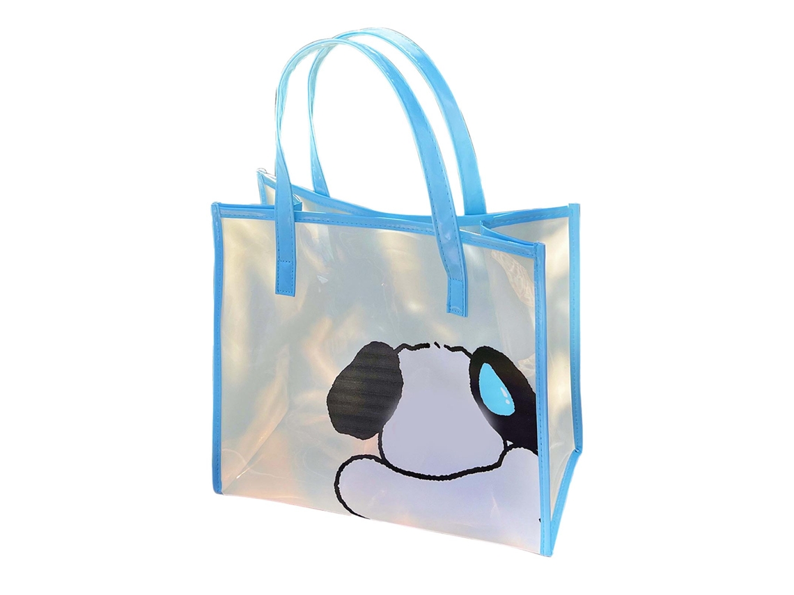 Bolsa tote transparente PVC à prova d'água animado fofo espaçosa para viagem praia S/MARCA