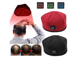 Boné de Terapia Luz Vermelha Infravermelha Usb com 660nm850nm para Crescimento Cabelo, T Ratamento Rápi GOKOCO