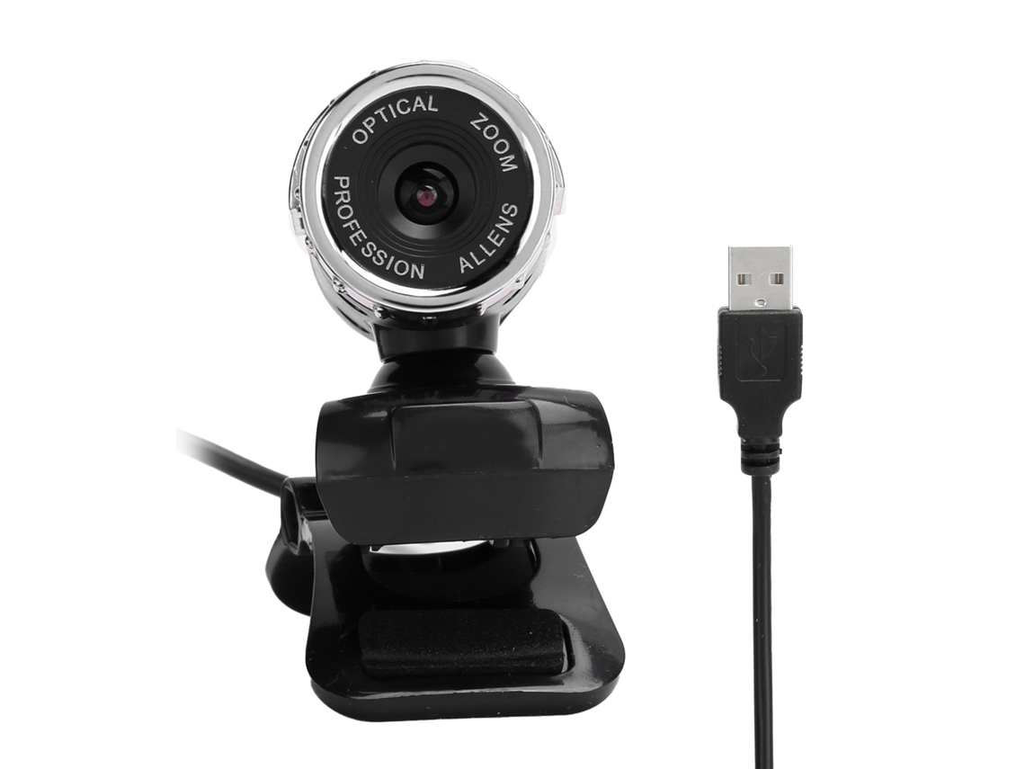 Câmera Web Hxsj S9 1080p 2mp Com Foco Manual E Microfone Para Pc Windows Android Tv Prata
