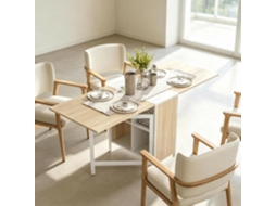 Mesa Extensível Versátil, Mesa De Jantar Dobrável Moderna Com Compartimento De Arrumação (apenas A Mesa Fornecida)