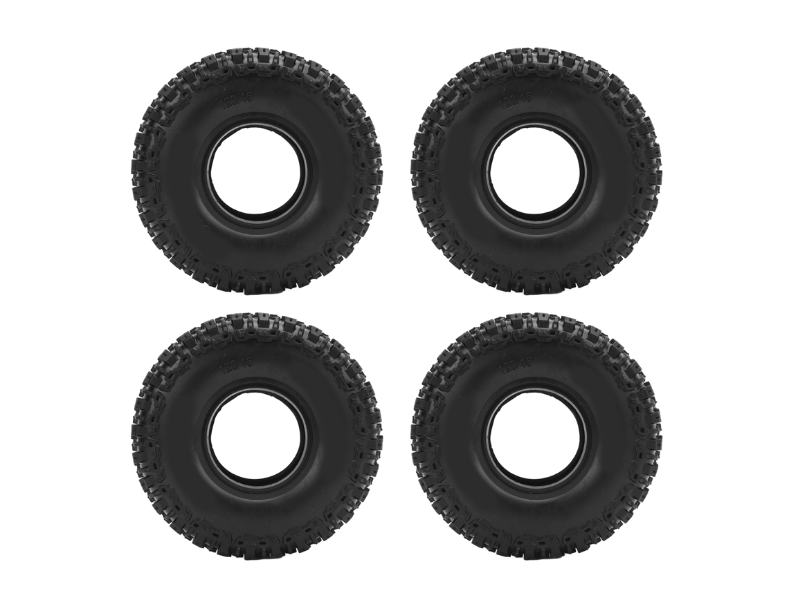 Mali 4 Pneus de Carro Rc 120x46mm de Plástico com Adesão Aprimorada para Carro Rc Crawler 1/10