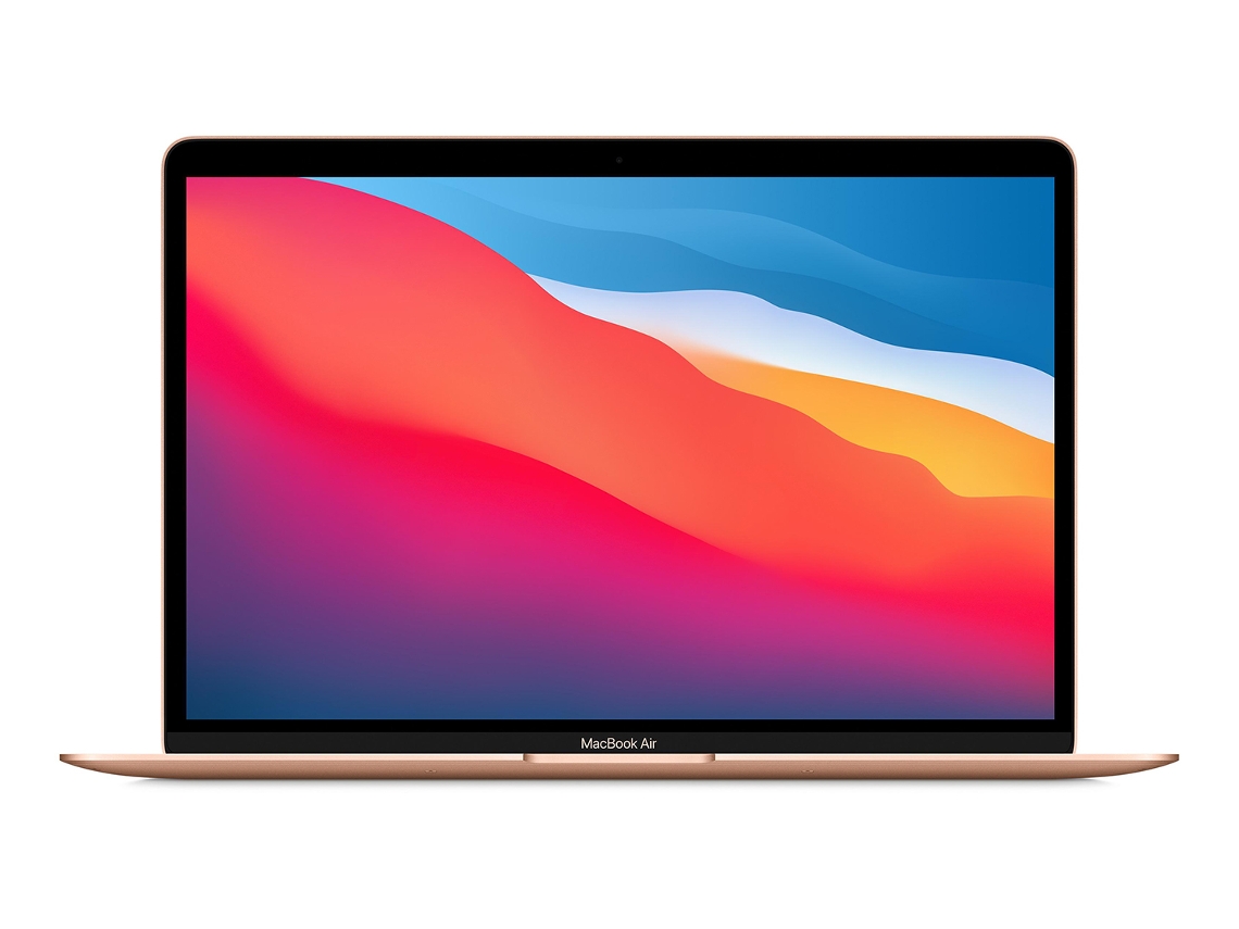 Macbook Air APPLE Dourado (13.3'' - Apple M1 - RAM: 8 GB - 256 GB SSD - Apple GPU)