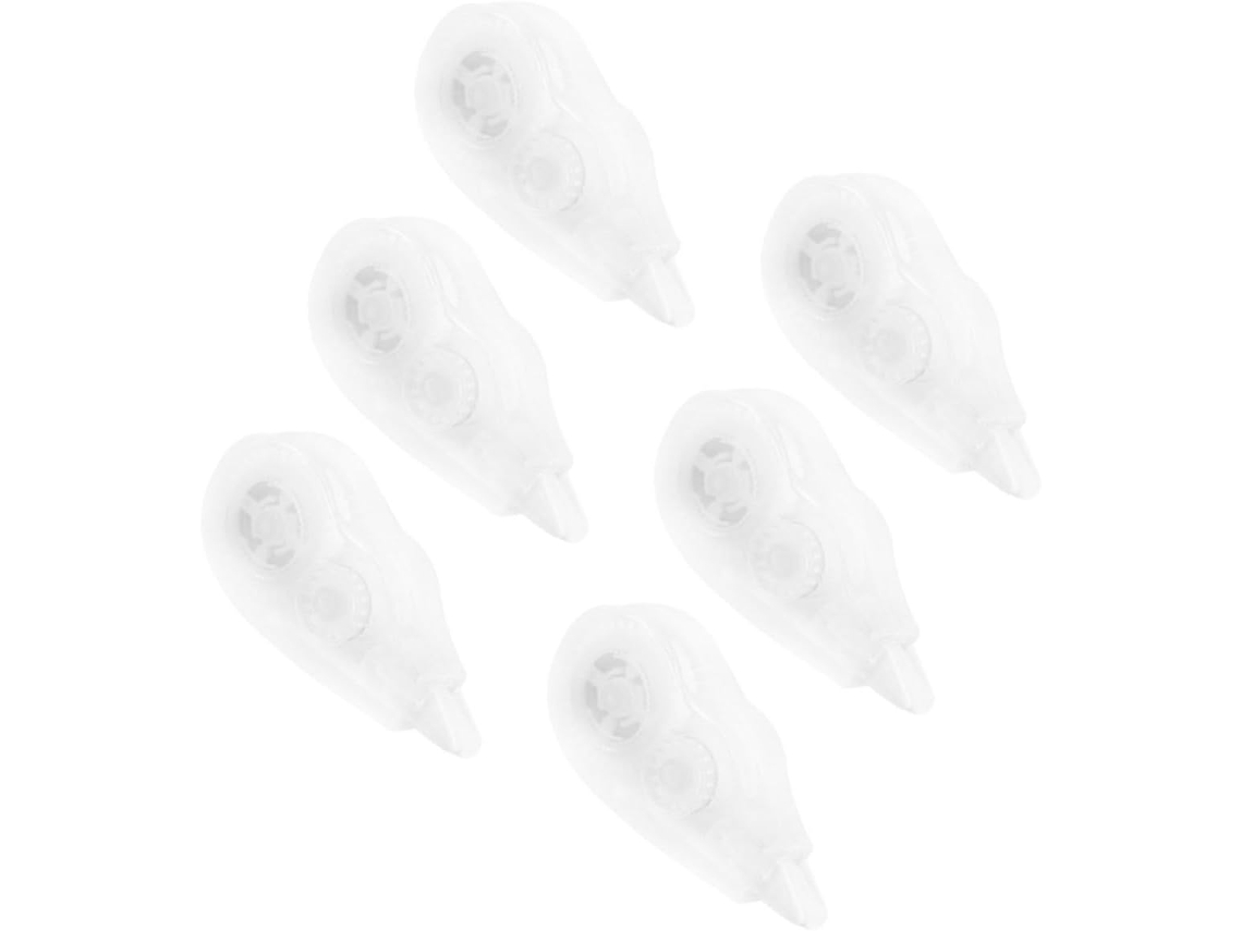Conjunto De 6 Fitas Corretivas Com Dispensador, Ideal Para